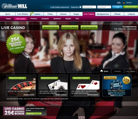 live-Roulette im Williamhill-Casino