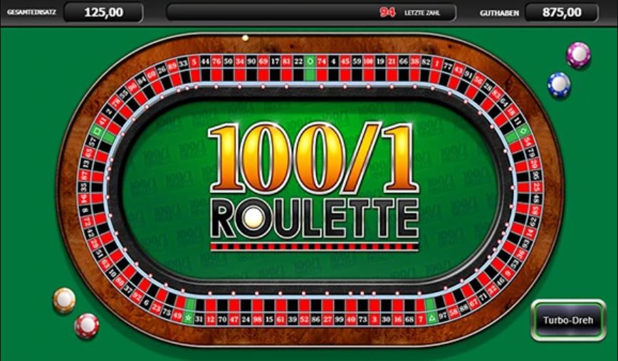 100/1 Roulette Vorschau